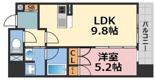 セイワパレス大手前西の物件間取画像